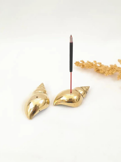 Brass Incense Holder - Snail