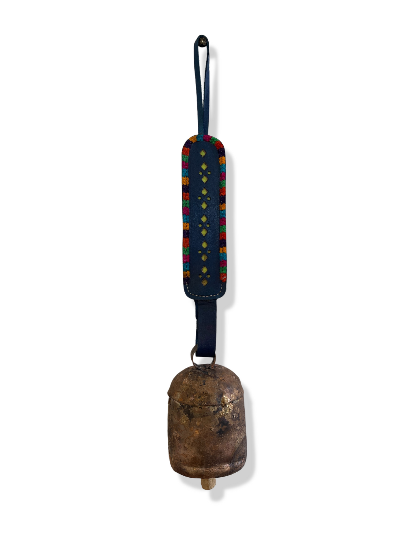 5" Copper Bell with Leather Hanger