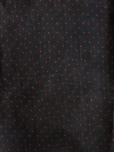Blockprint Natural Dye Fabric #011 - Red Dots