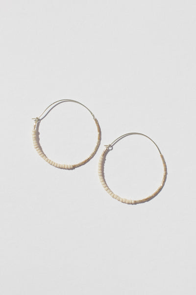 Dreamscape Beaded Round Hoops