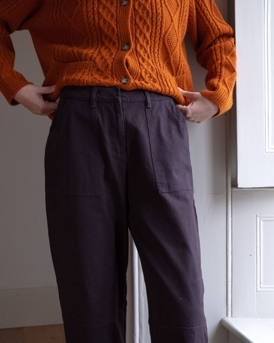 Margate Relaxed Trousers - Twill Gray