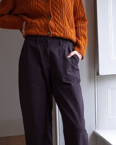 Margate Relaxed Trousers - Twill Gray