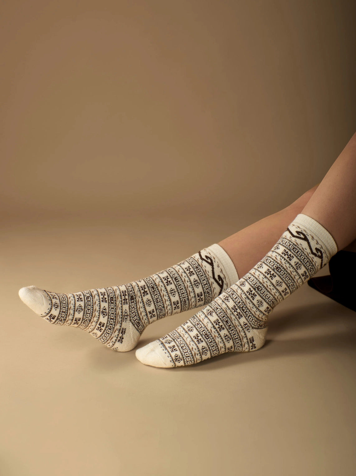 Alpaca Socks - Ethnic Lines