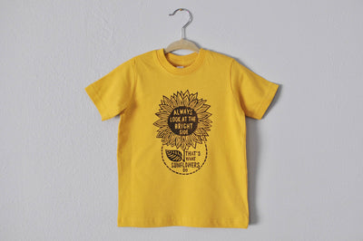 The Sunflower Kids Tee Shirt, Positive Vibes Shirt