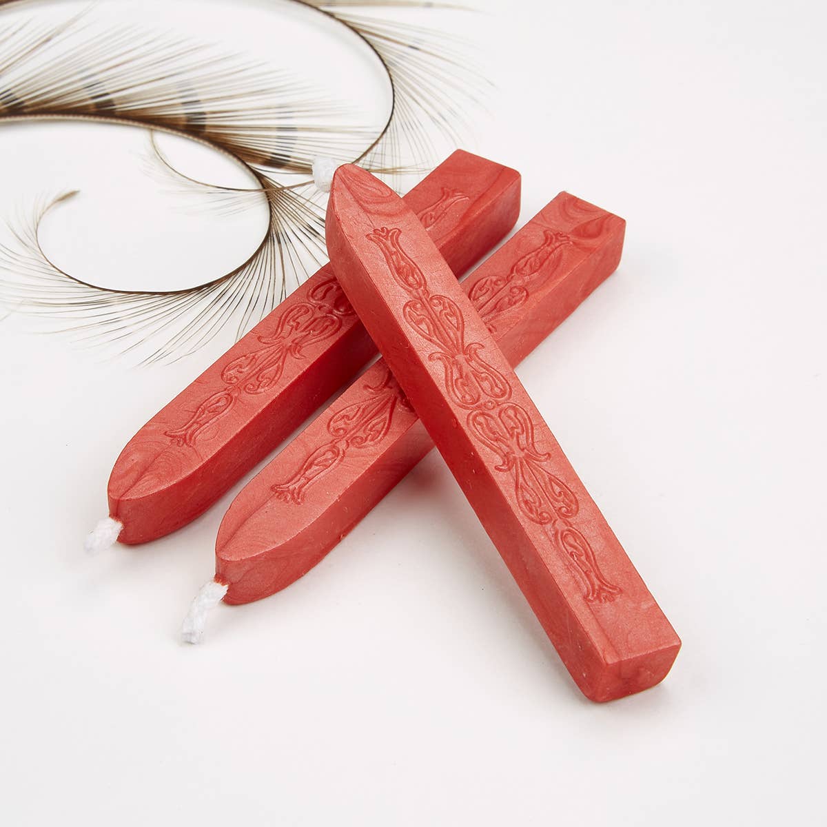 Sealing Wax Sticks with wick - Red/Gold/Silver