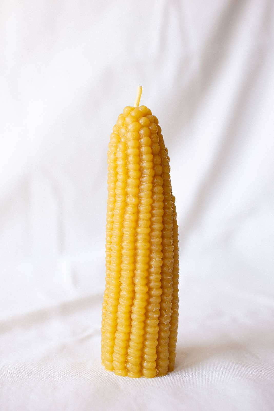Yellow Beeeswax Corn Candle