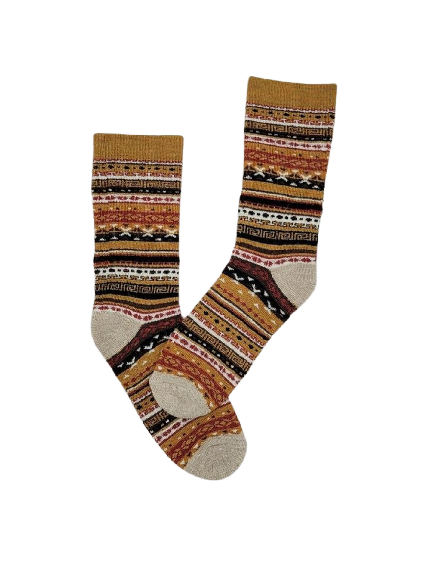 Alpaca Socks - Faire Isle