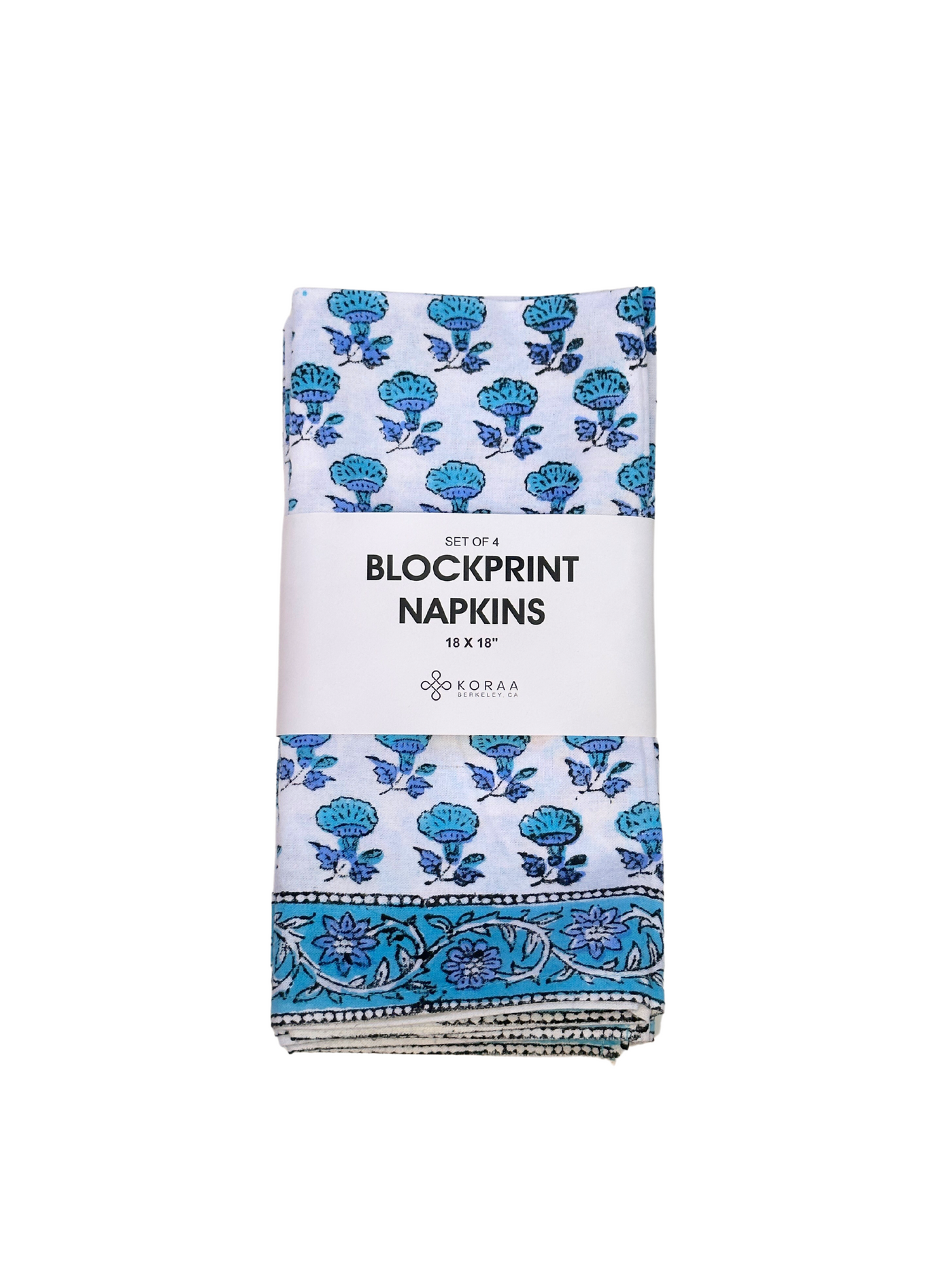 Bluebell Blockprint Napkins