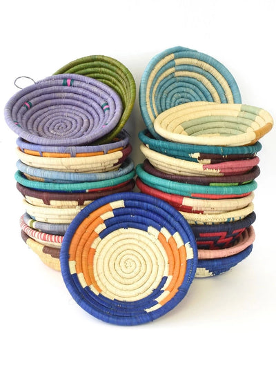 6" Raffia Basket - Assorted