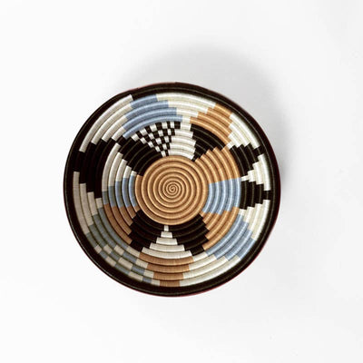 Boutique Diversiform Gray Woven Bowls - Medium