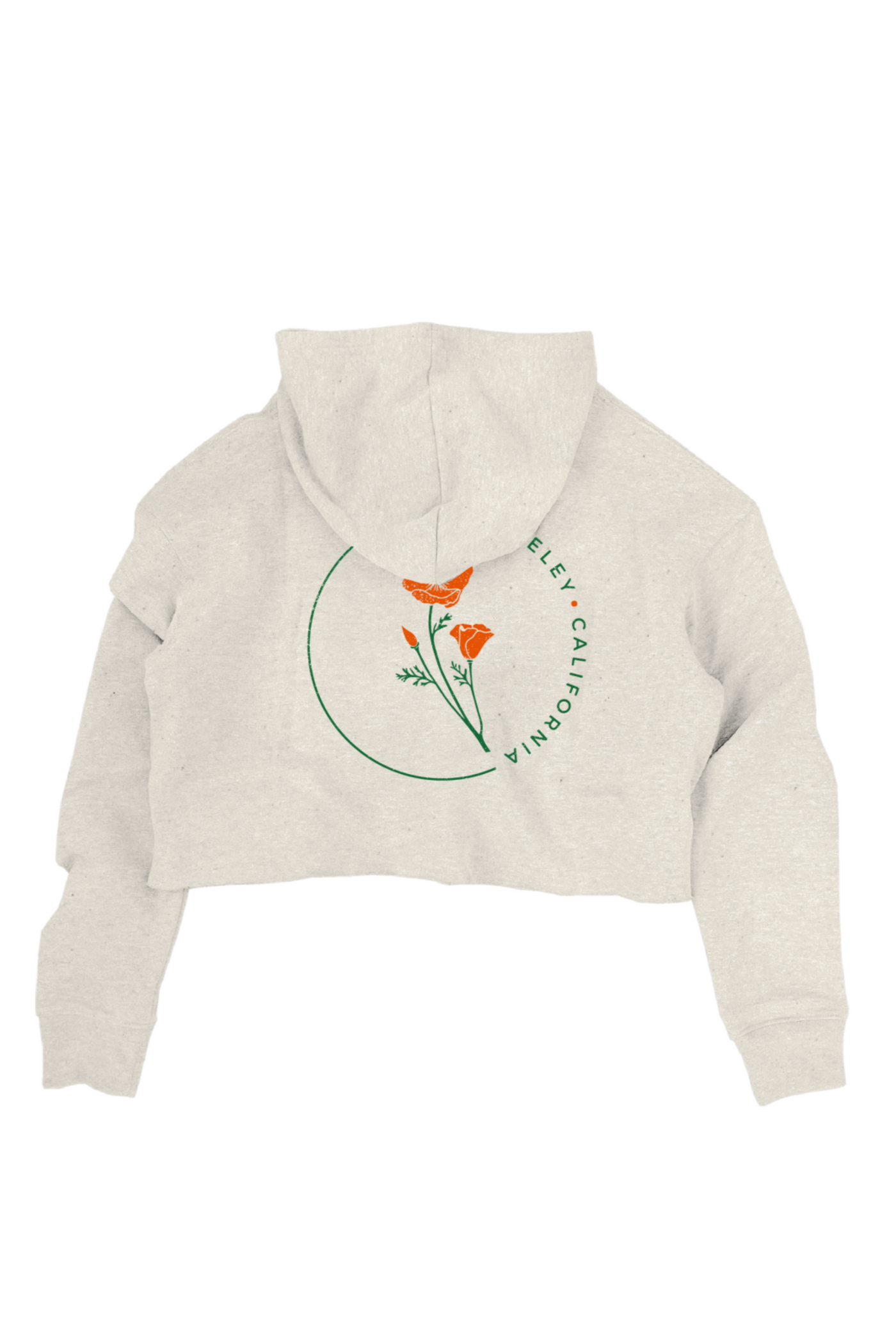 California Poppy Cropped Hoodie - Women's