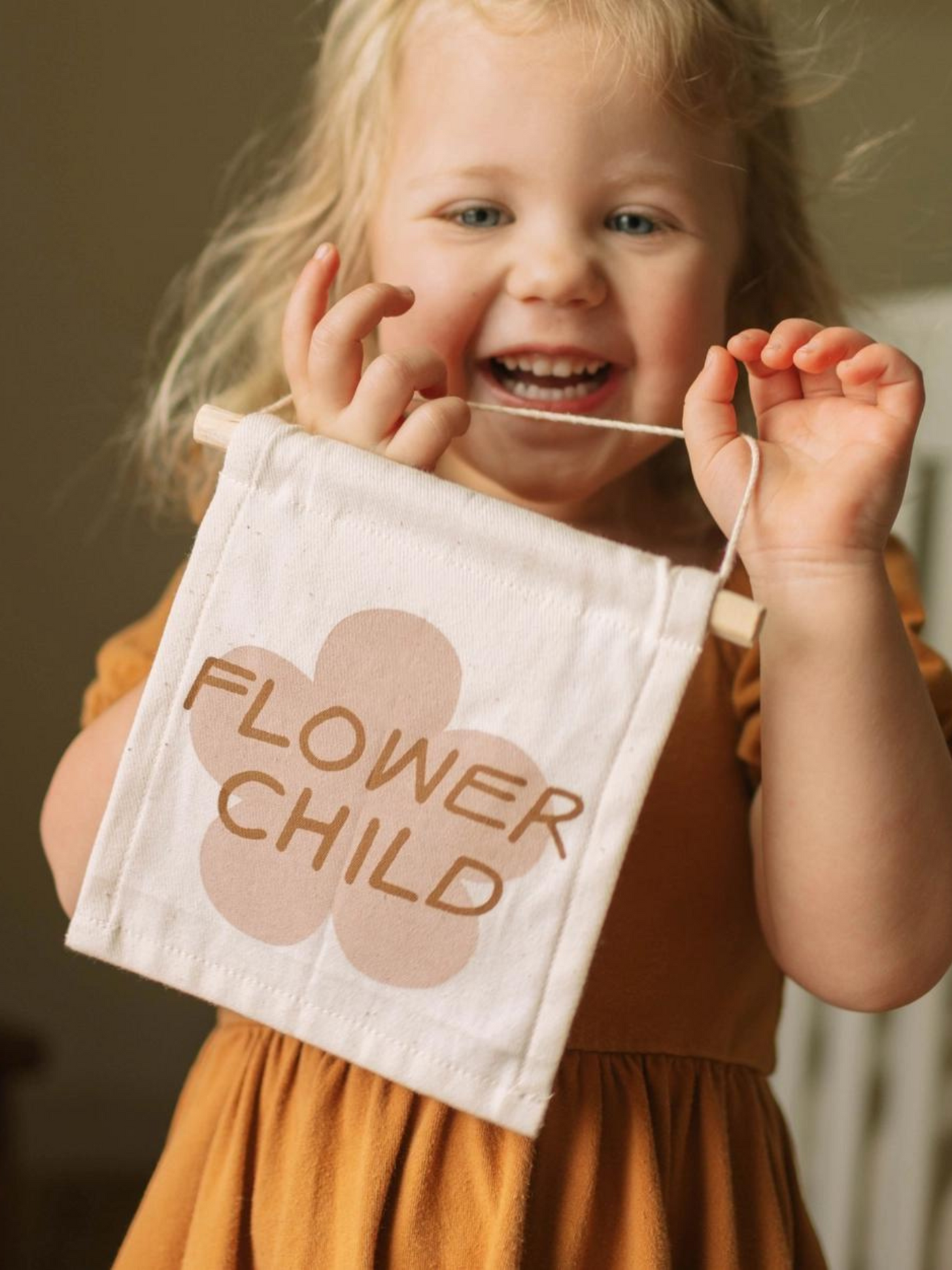 Flower Child Canvas Hang Sign