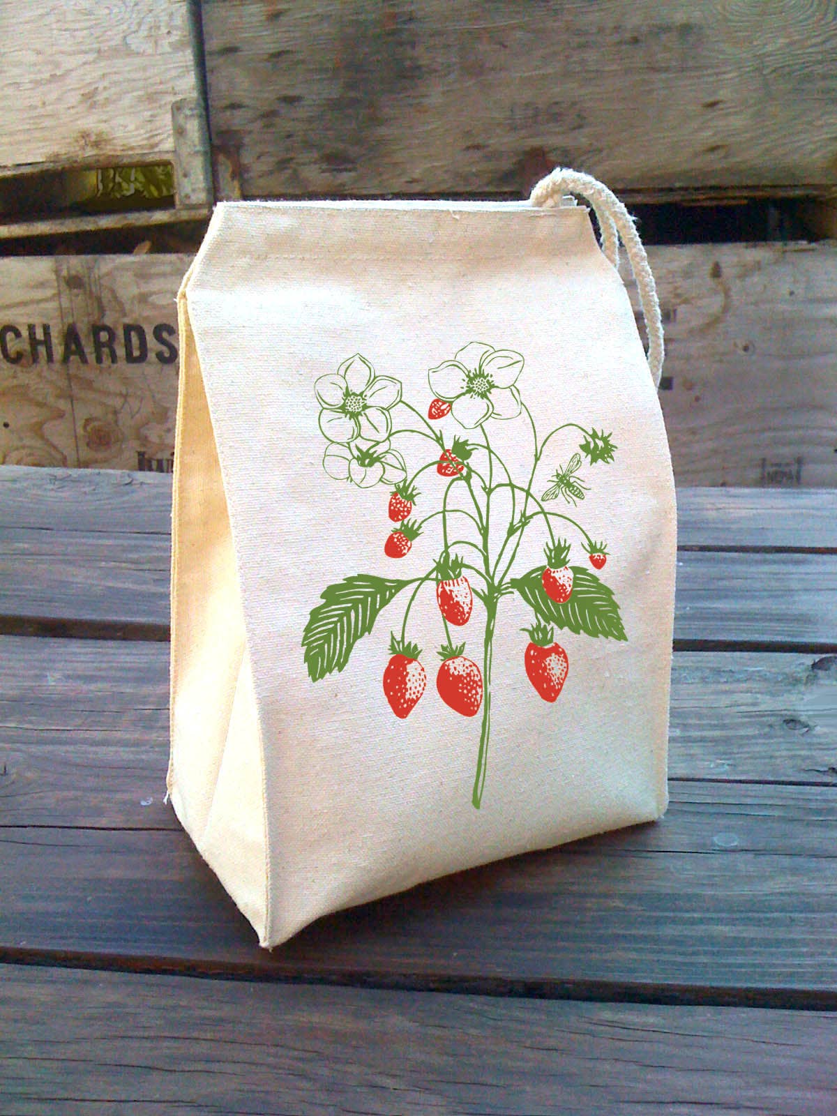 Little Lark - Strawberry Lunch Bag