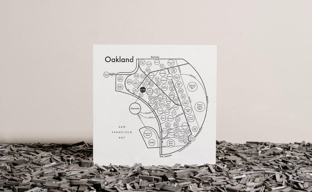 Oakland Map Print