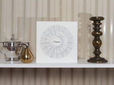 Cheese Chart Art Print