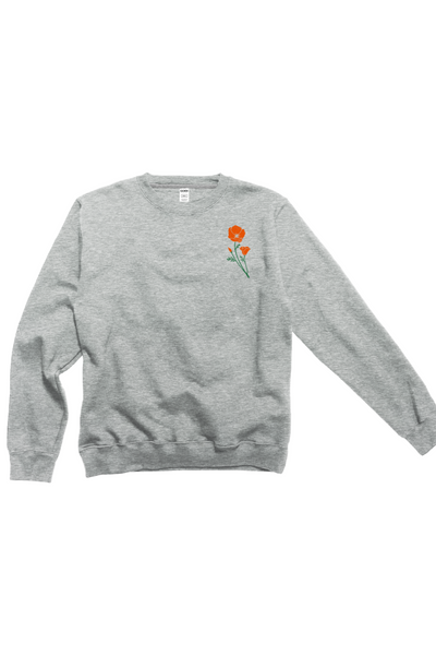 Berkeley California Poppy Sweatshirt - Unisex Crew