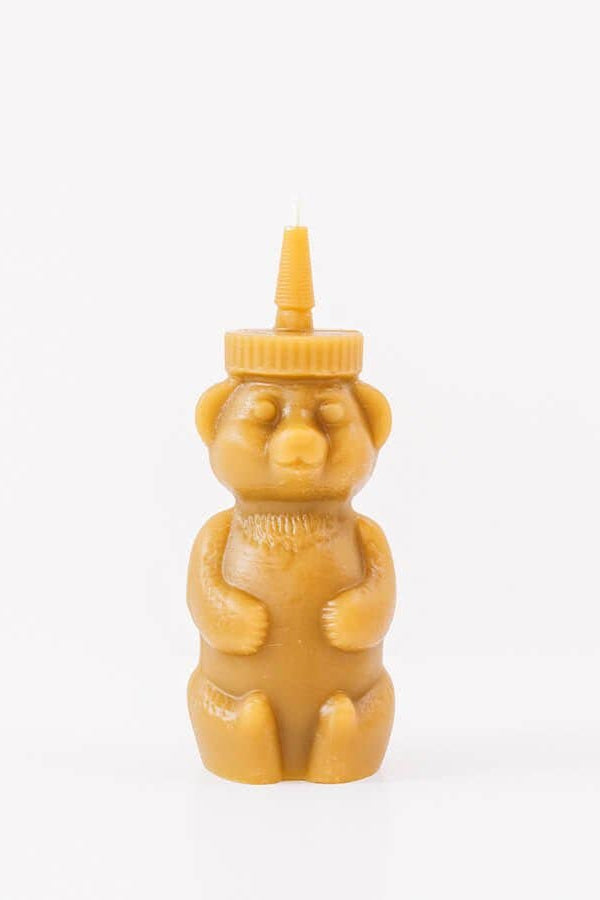Beeswax Honey Bear Candle