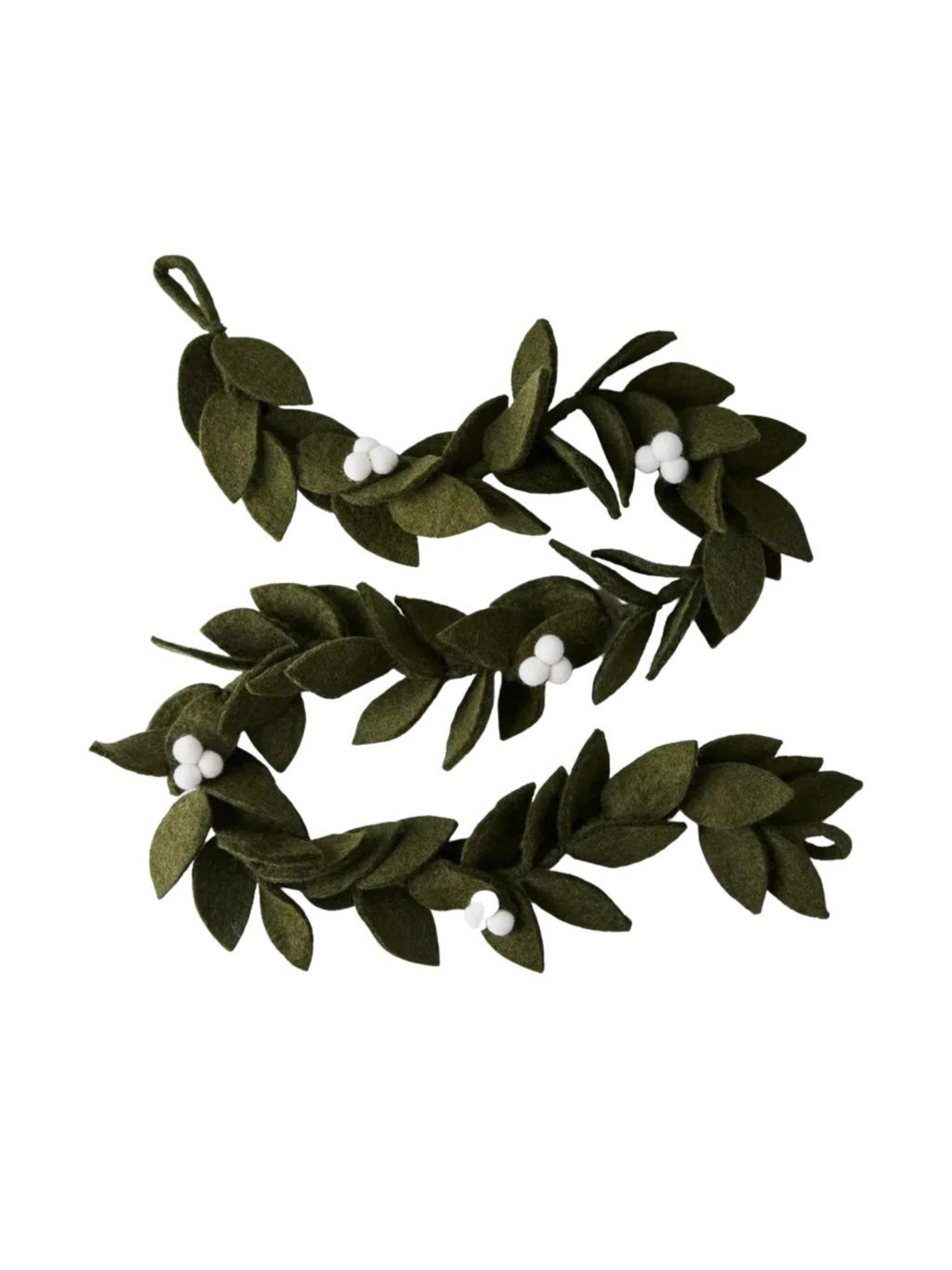 Felt Mistletoe Garland