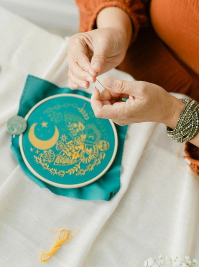 Lunar Moth Embroidery Kit