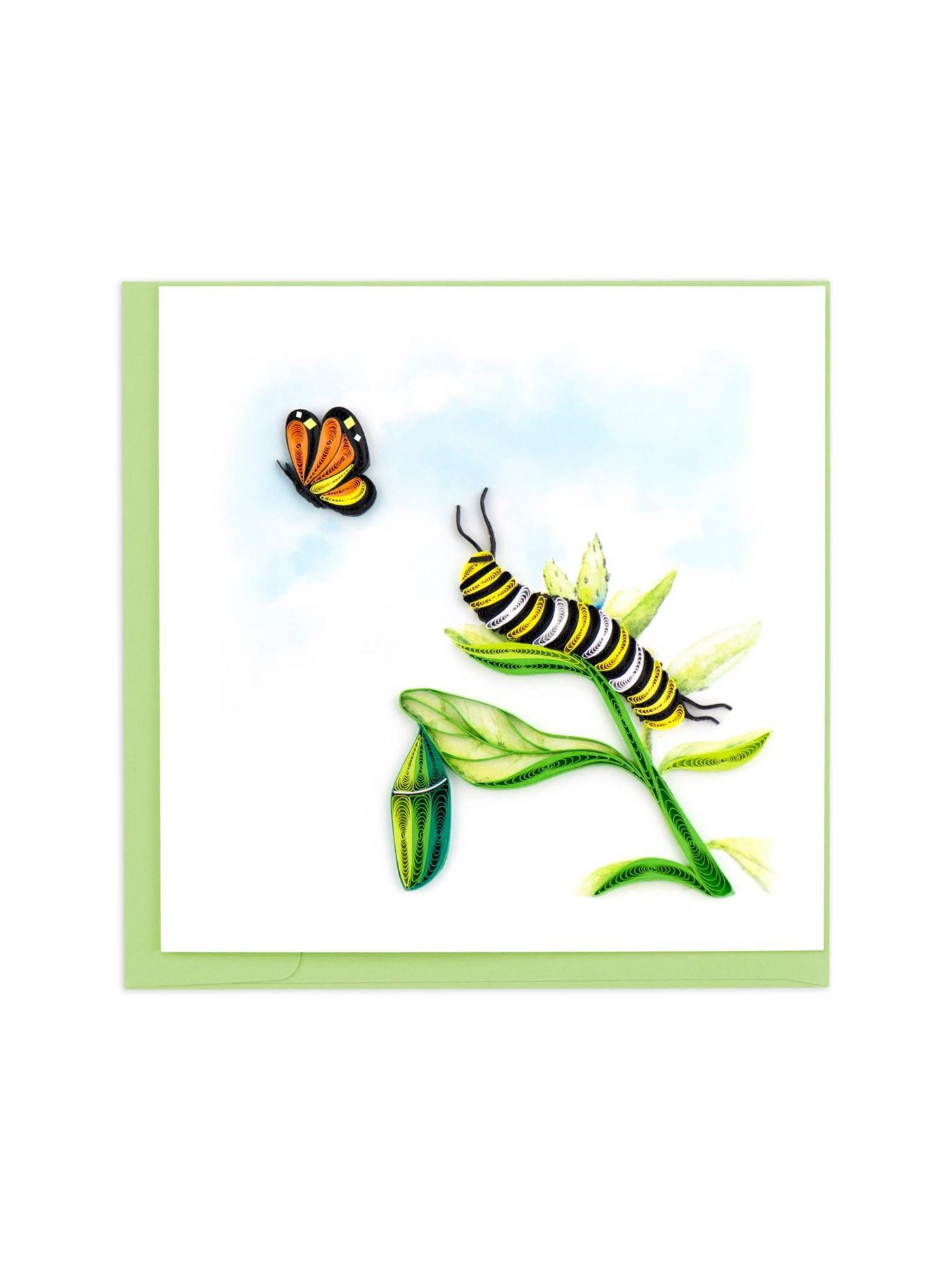 Caterpillar Quilling Card