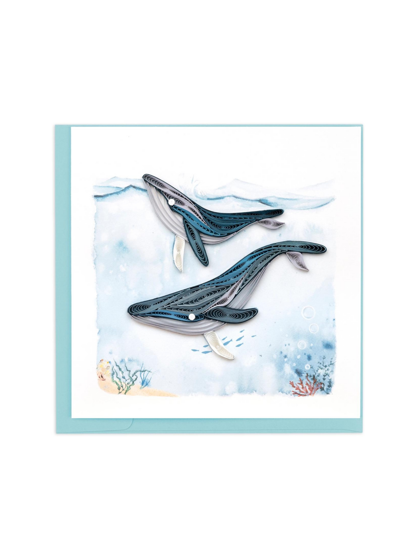 Humpback Whales Quilling Card