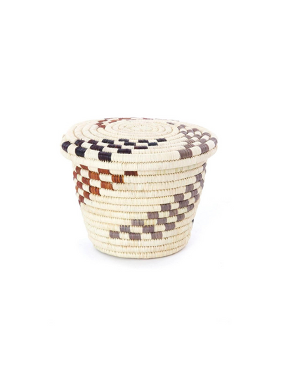 Rwenzori Tiny Trove Basket with Flat Lid