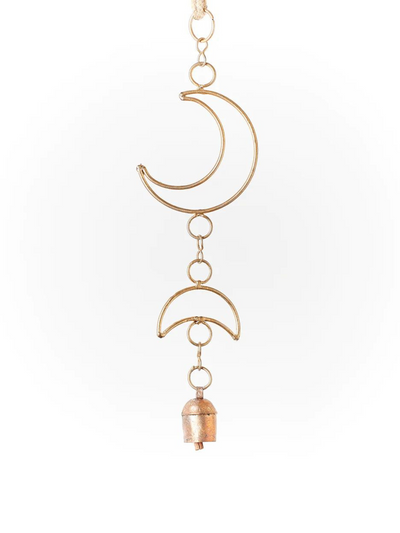 Indukala Moon Phase Bell Wind Chime
