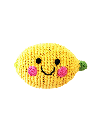 Friendly Plush Lemon Rattle