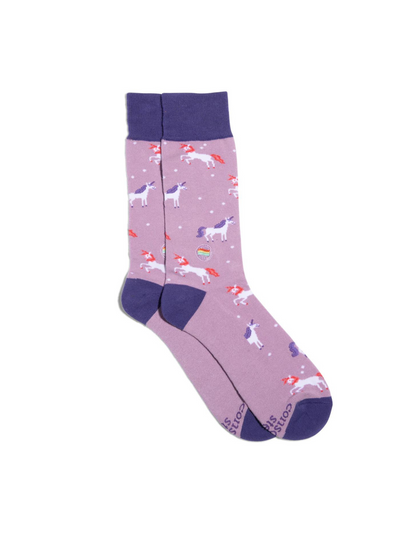 Socks That Save LGBTQ Lives (Purple Unicorn)