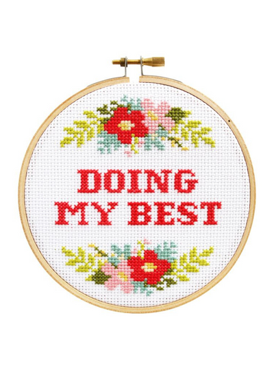 Doing My Best Cross Stitch Kit