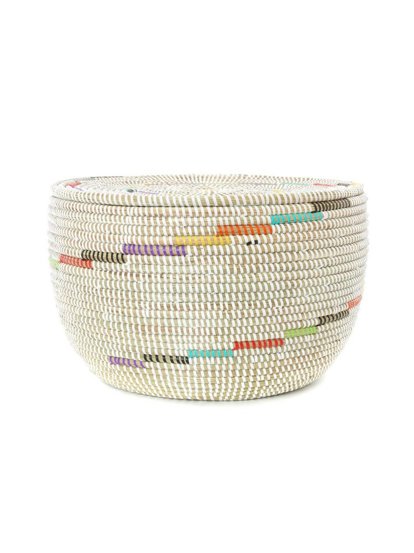 Vanilla Sugar Swirl Flat Top Storage Basket