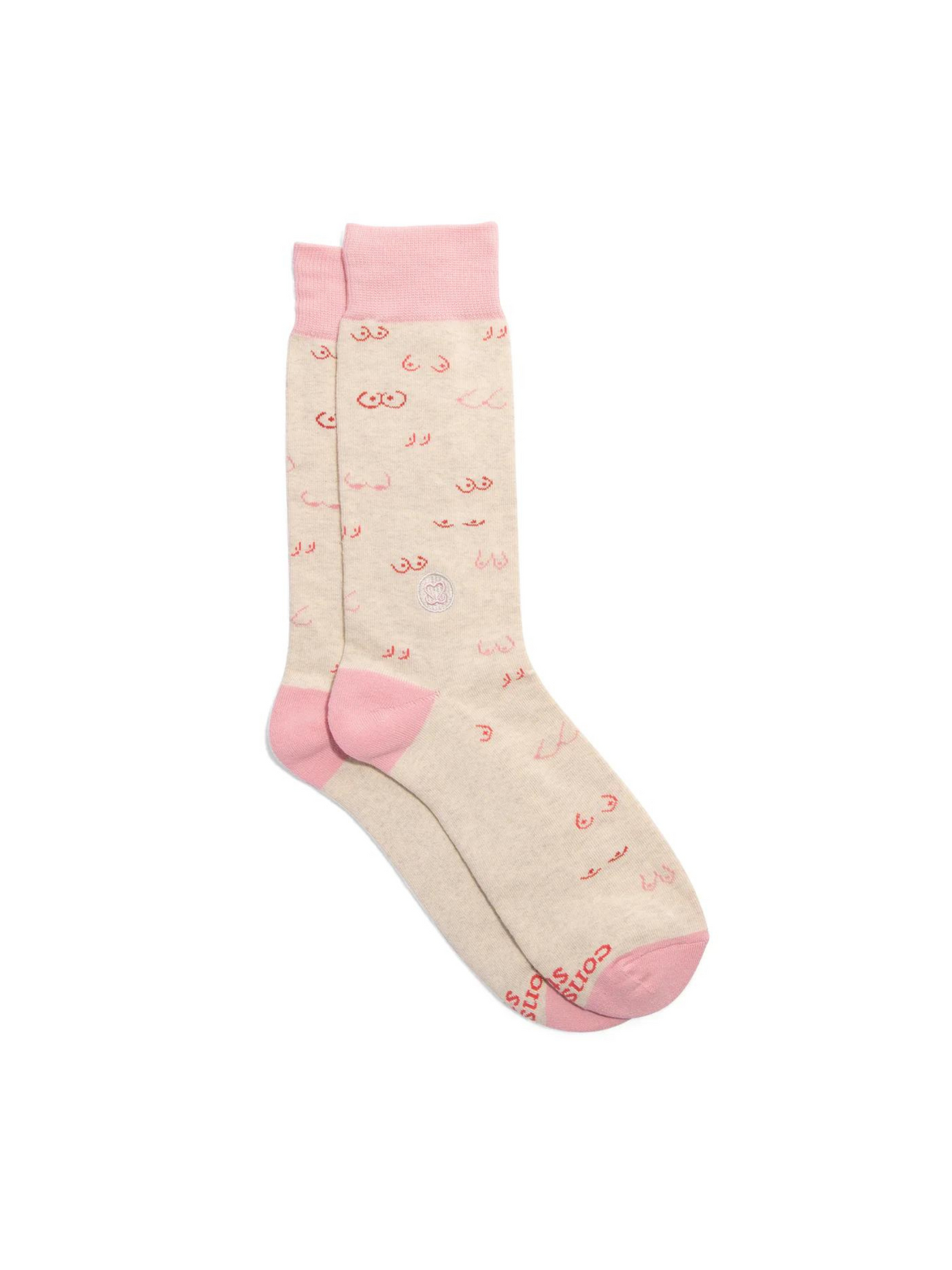Socks That Support Self Checks - Pink Boobies