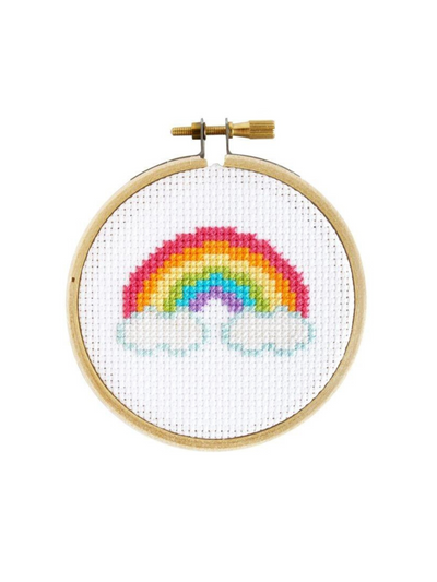 Mini Rainbow Cross Stitch Kit