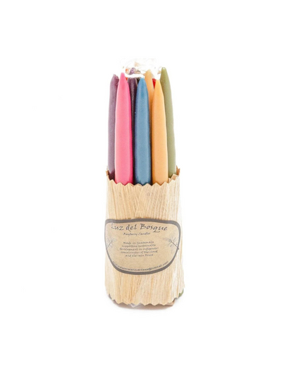 Hand-Dipped Myrtle Wax Candles - Set of 10