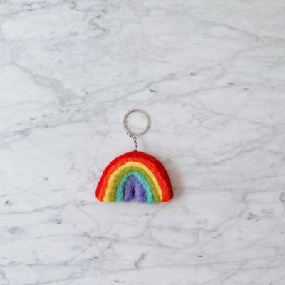 Felt Rainbow Keychain