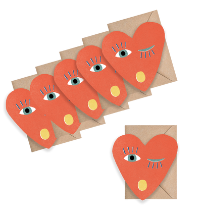 Heart Blink Mini Cards - box of 6