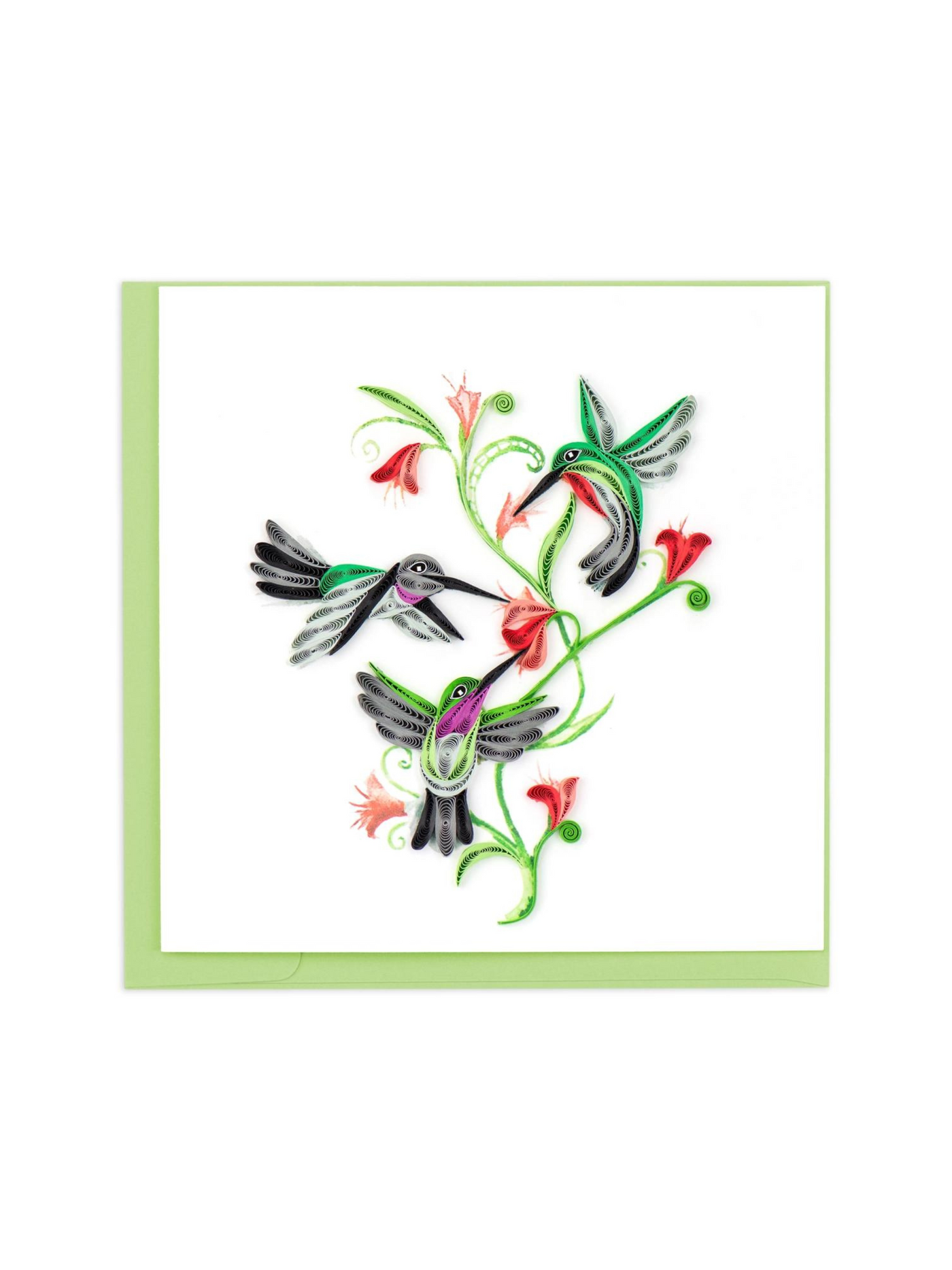 Hummingbird Trio Quilling Card