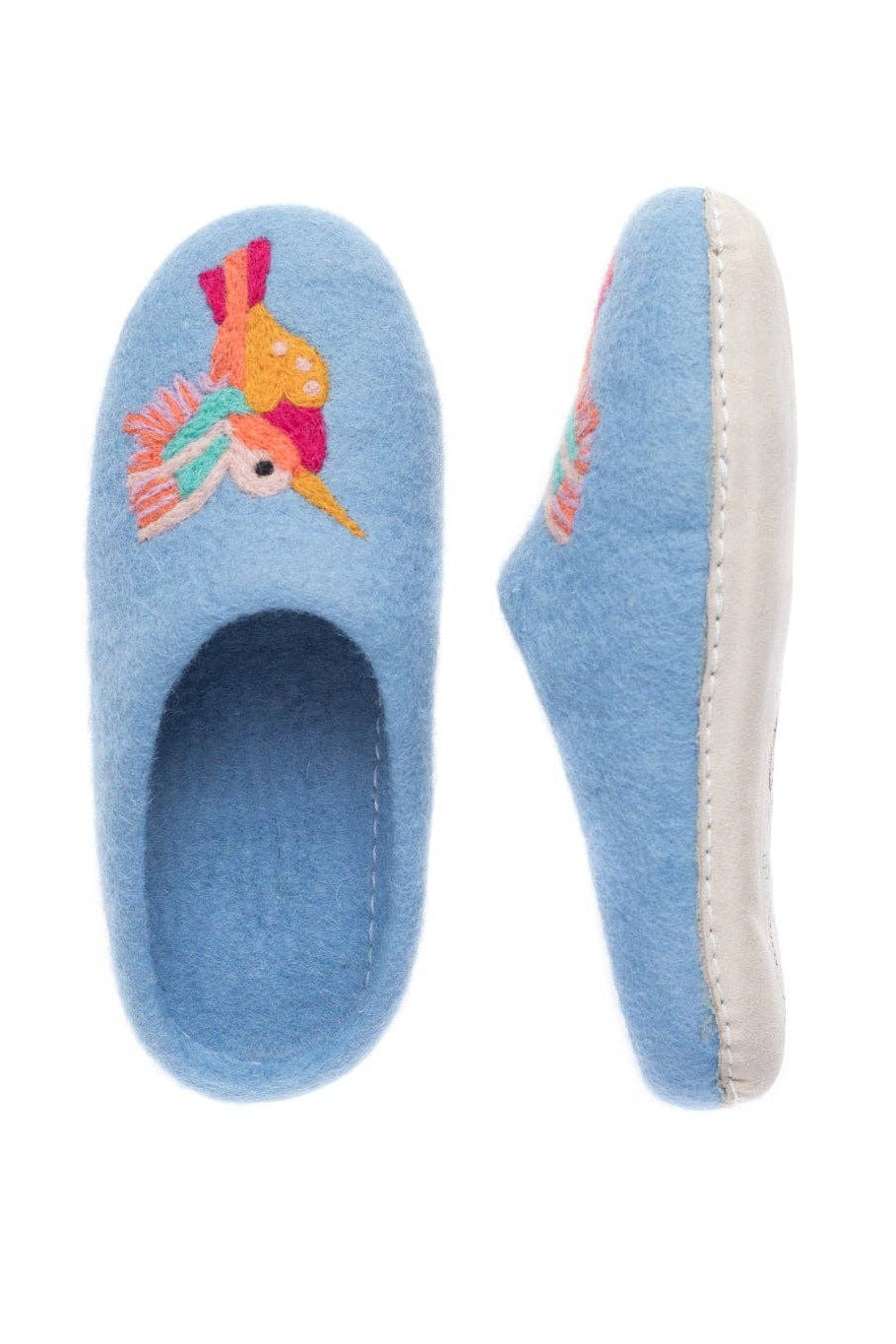 Hummingbird Slipper - Blue