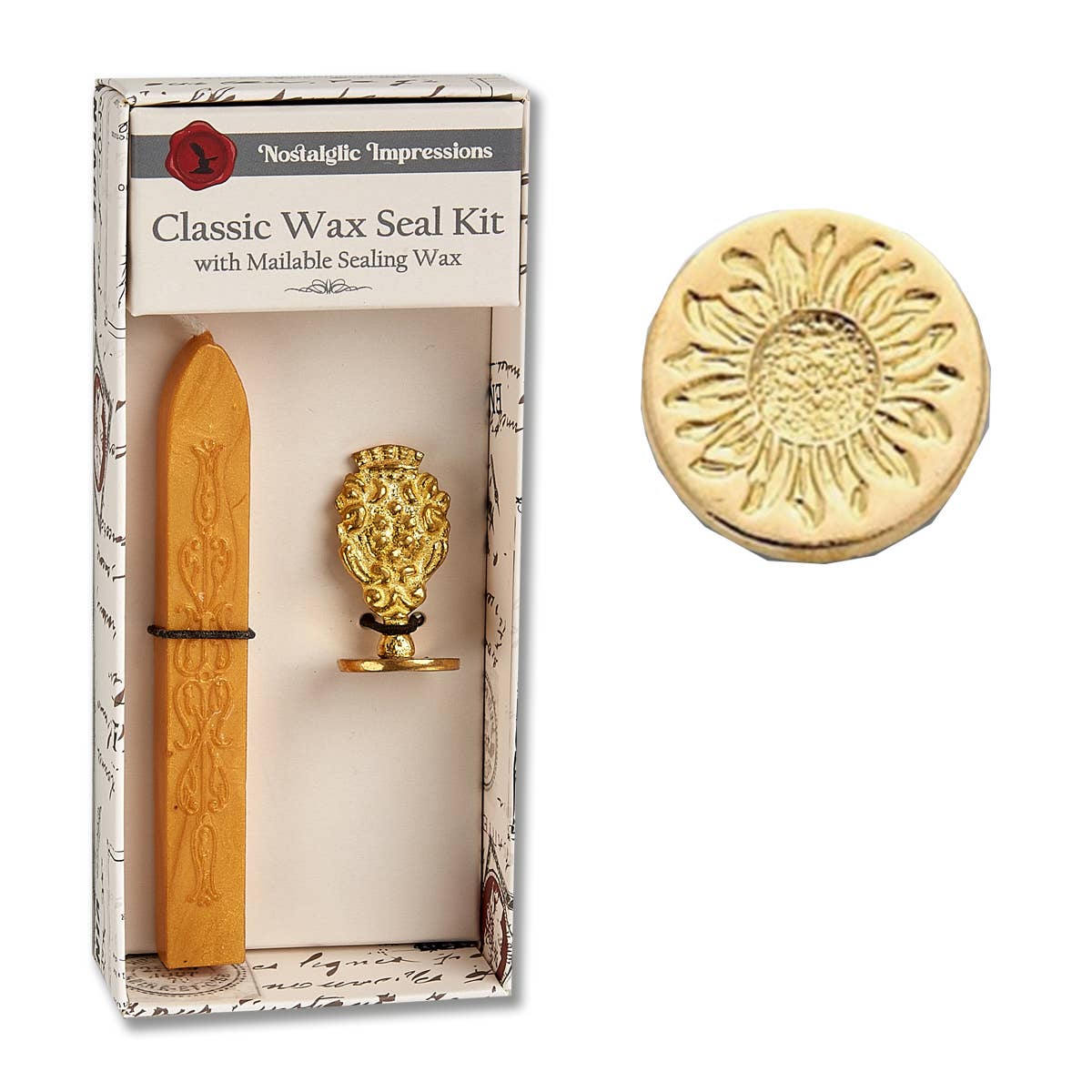 Florentine Brass Stamp  Wax Seal Kits - Bee