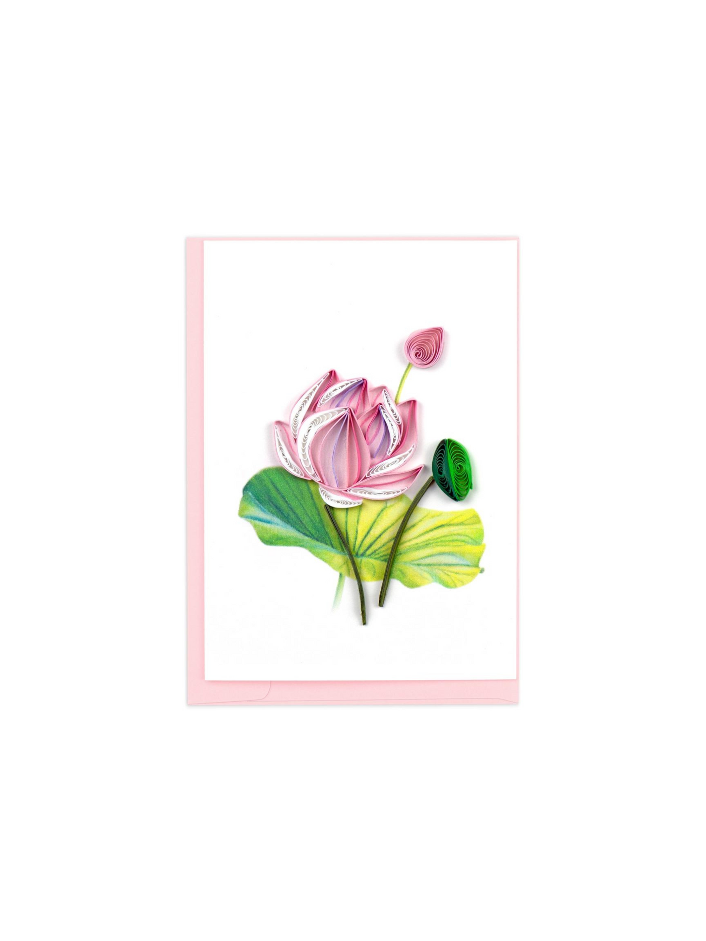 Pink Lotus Gift Enclosure Mini Card