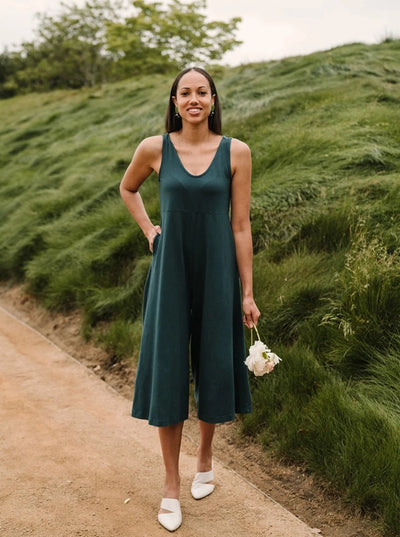 Lakeside Wide Leg Jumpsuit - Rich Teal