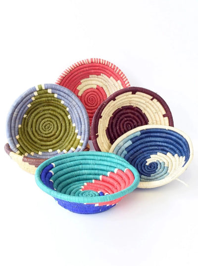 6" Raffia Basket - Assorted