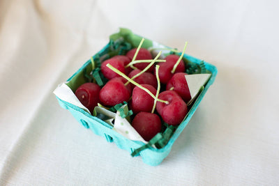 Beeswax Cherry Birthday Candles 5 Pcs