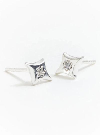 Star Sterling Silver Studs