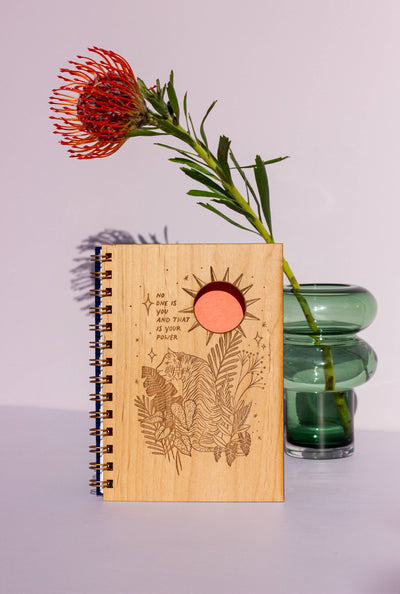 Hereafter - No One is You Wood Journal