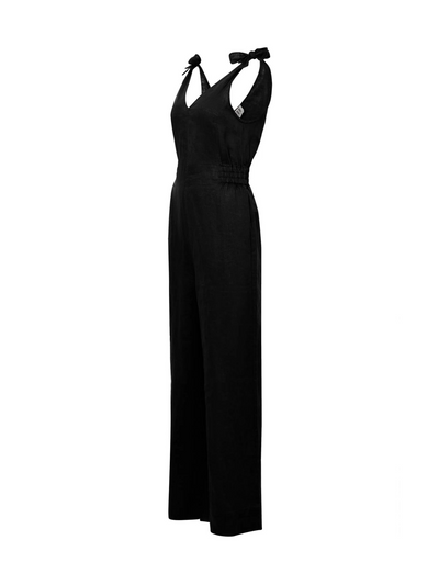 Floss Linen Jumpsuit - Black
