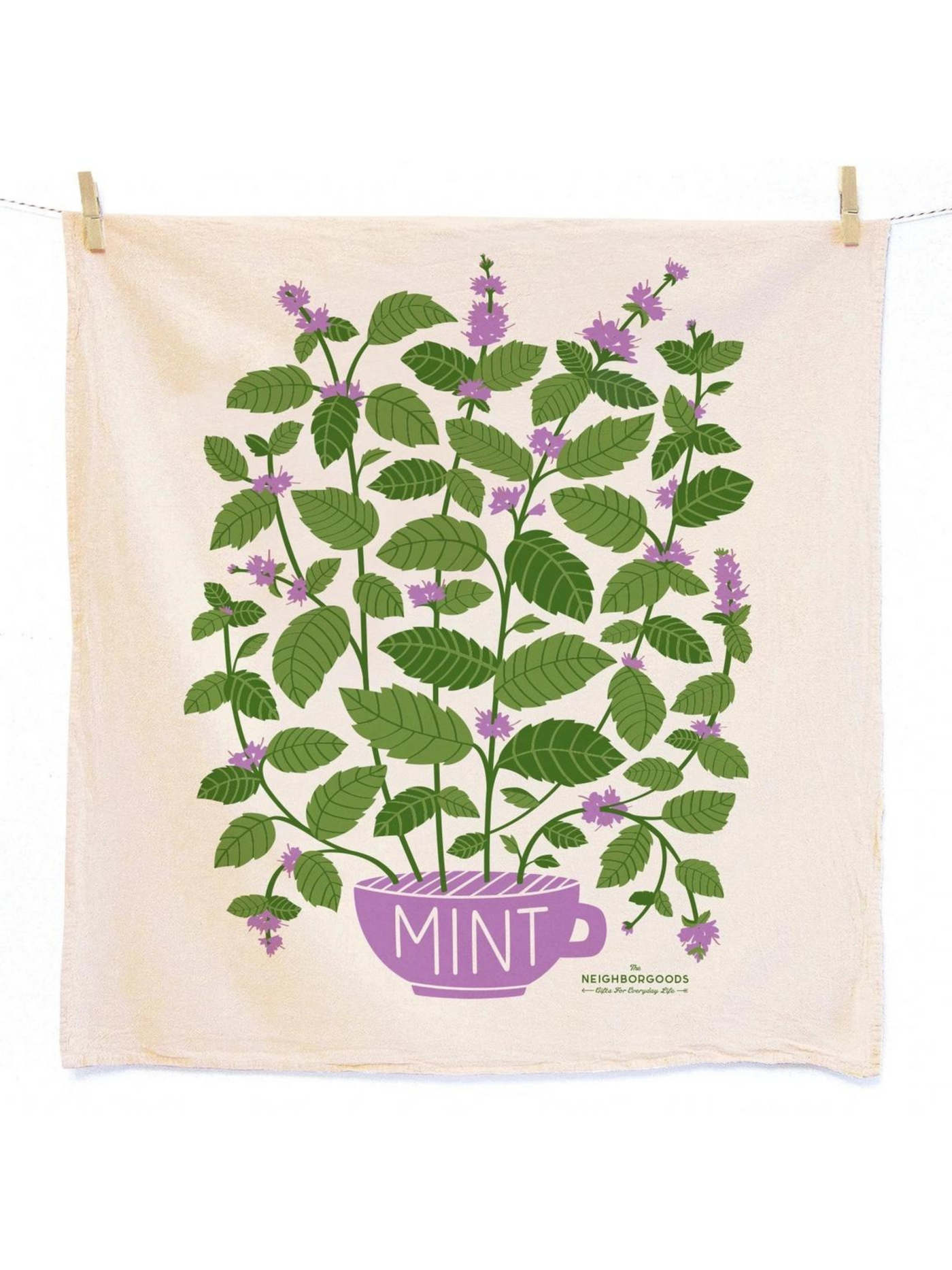 Mint & Melon (Mint, Watermelon) - Tea Towel Set of 2