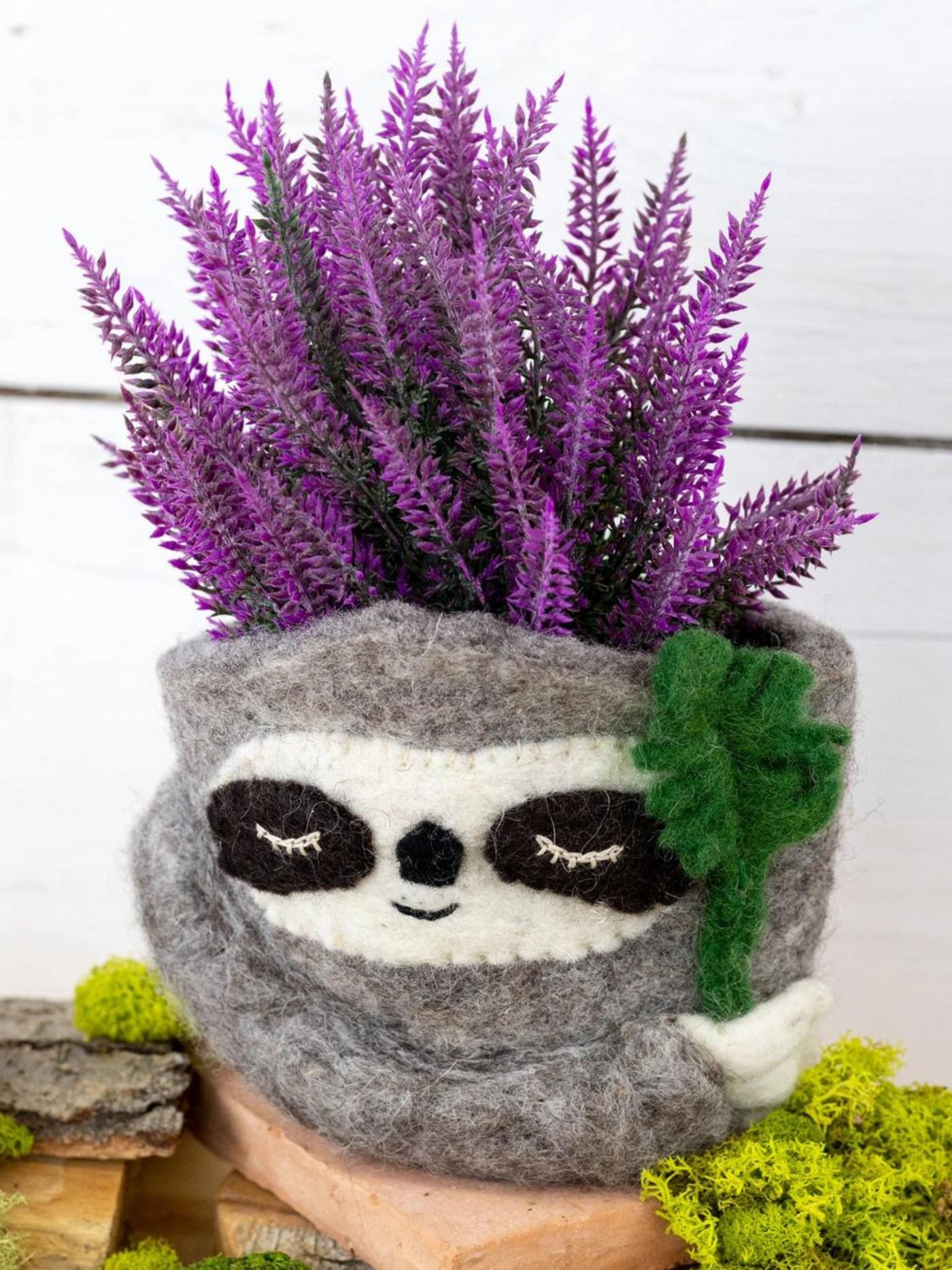 Sloth Felt Planter Pot