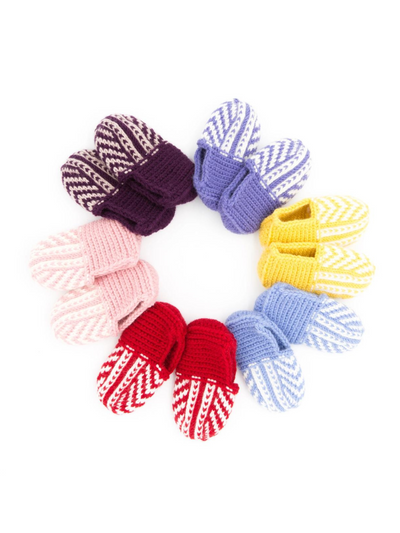 Azerbaijani Knit Baby Socks - Assorted Colors