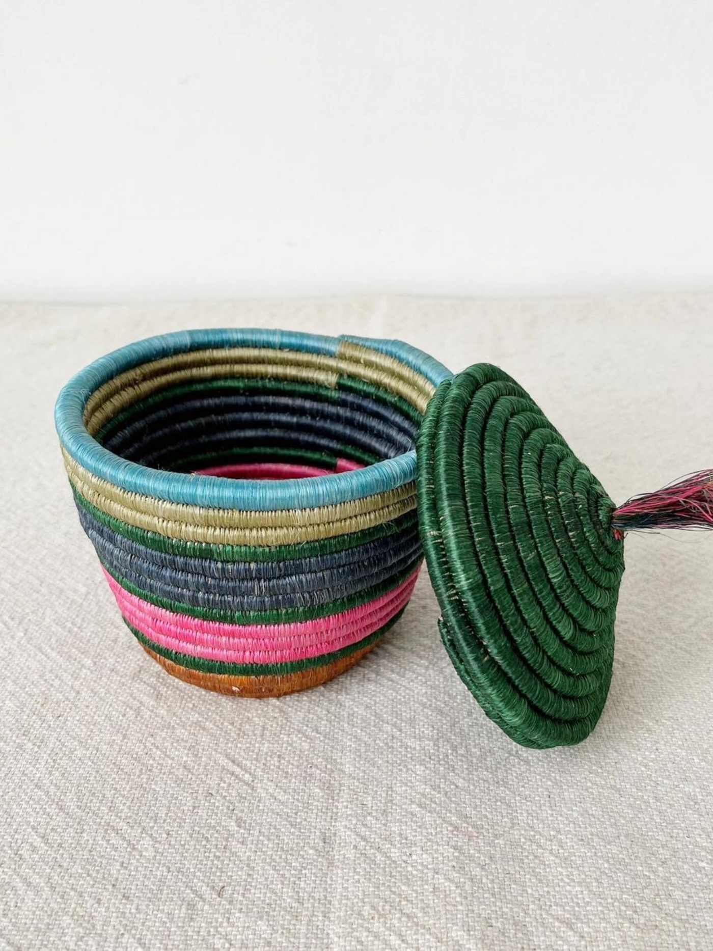 Sasa Mini Lidded Basket